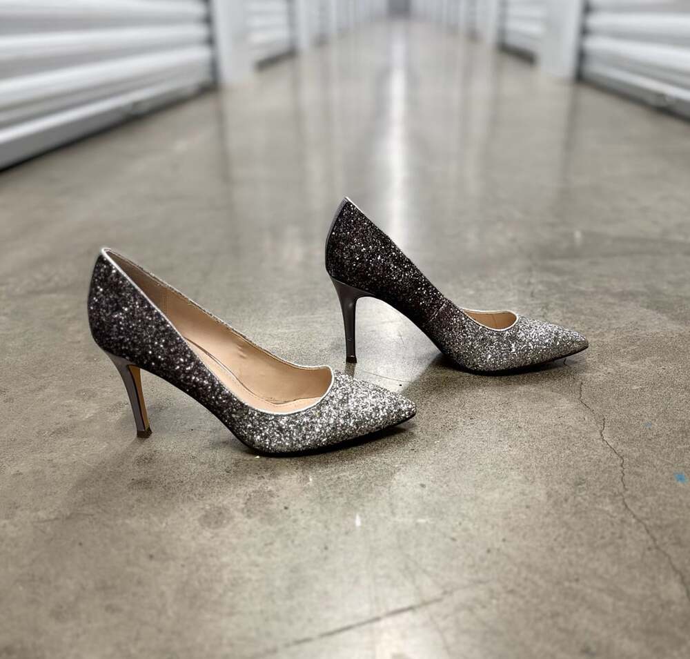 Nina Glitter Ombre Pointed Toe Stiletto Heels